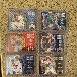 2020-21 MLB Mosaic MLB Debuts. 6 cards in total